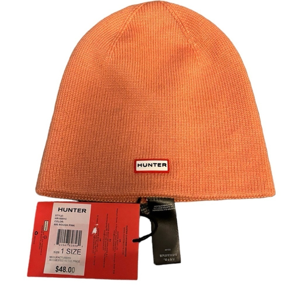 NEW Hunter | Coralโ Beanie Hat Rough Pink